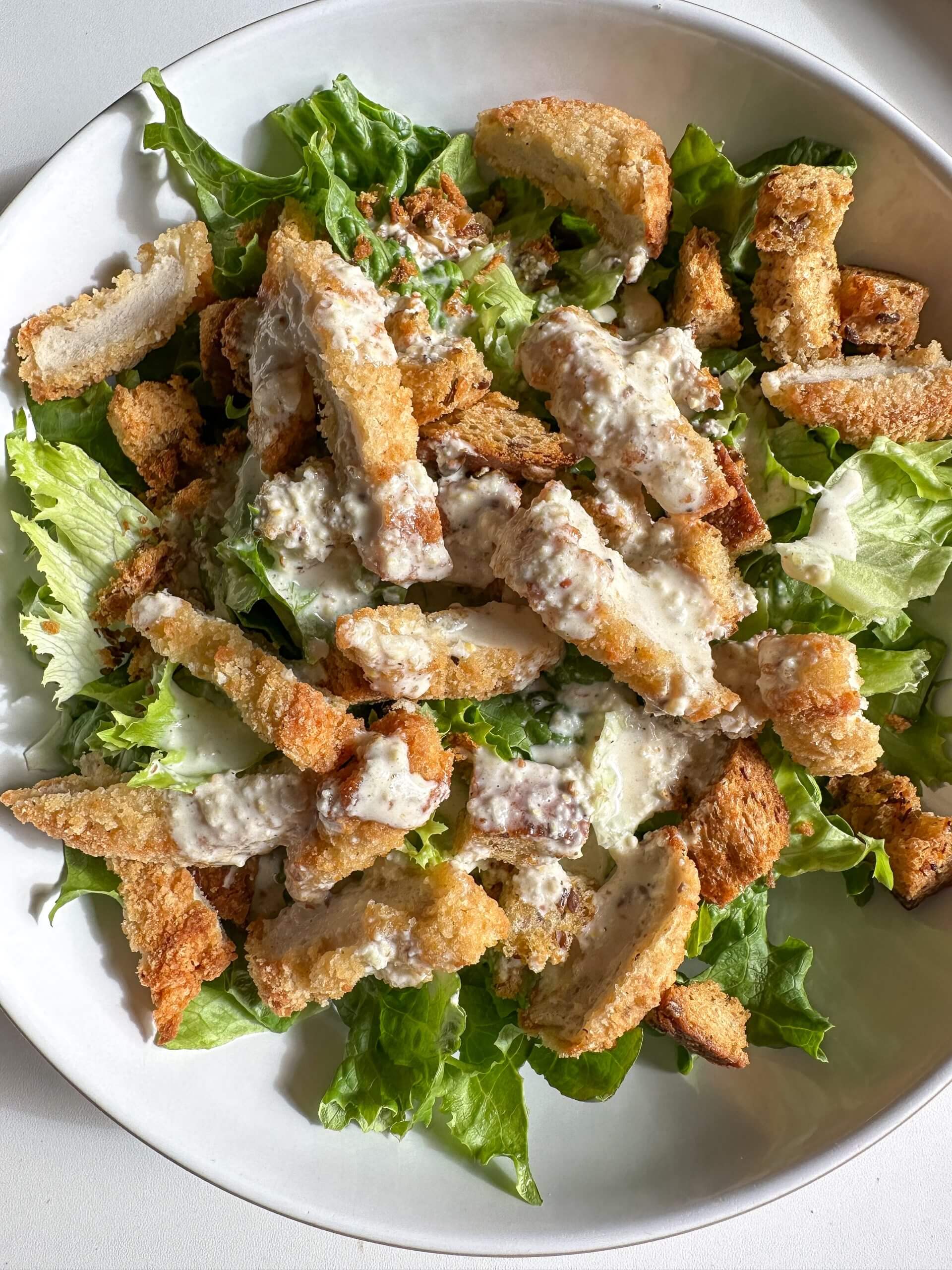 Chicken Nugget Caesar Salad