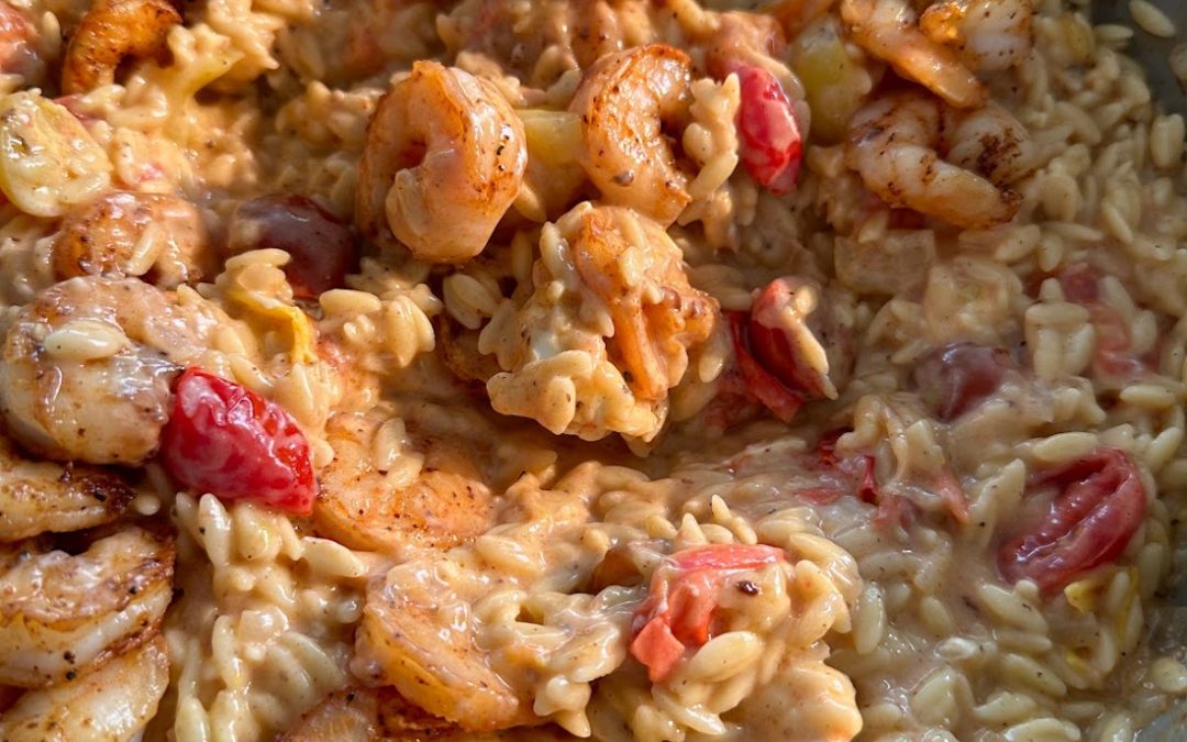 One-Pan Creamy Shrimp Orzo