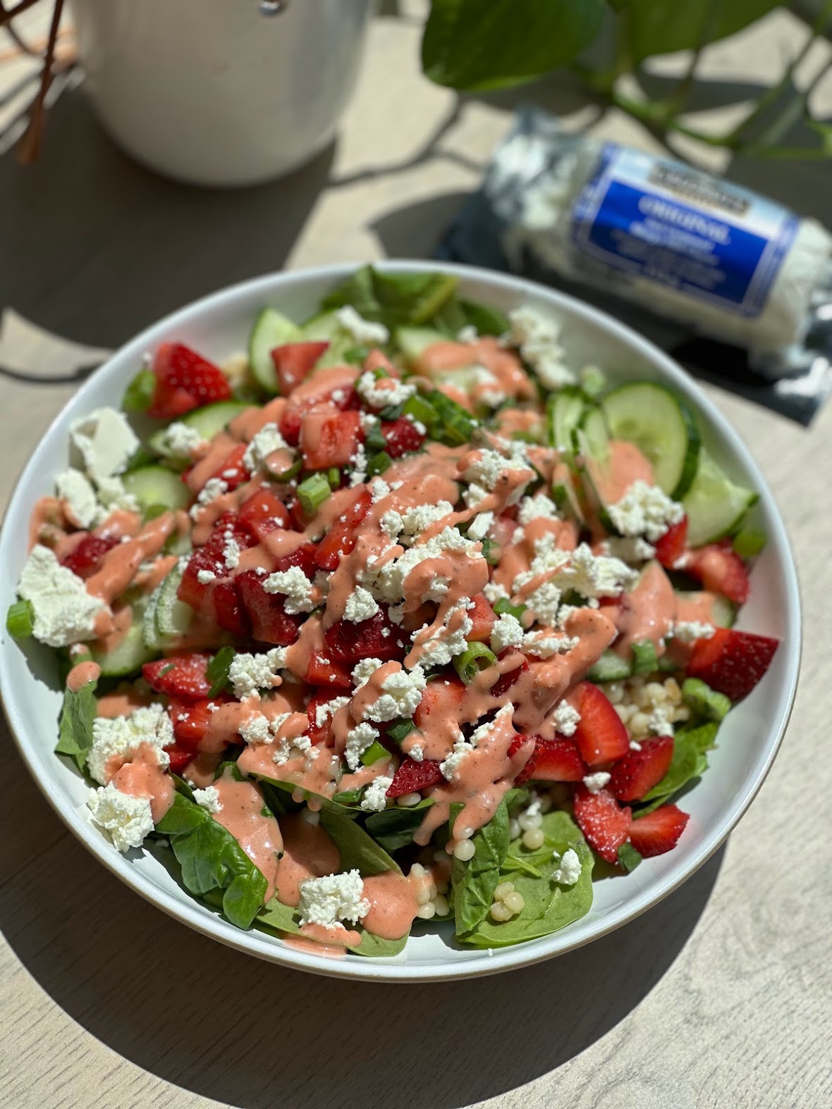 Strawberry Summer Salad with Goat Cheese