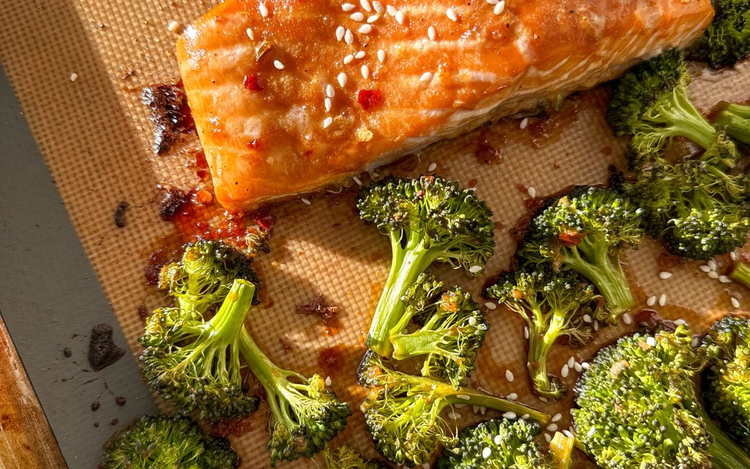 Sheet Pan Maple Soy Salmon