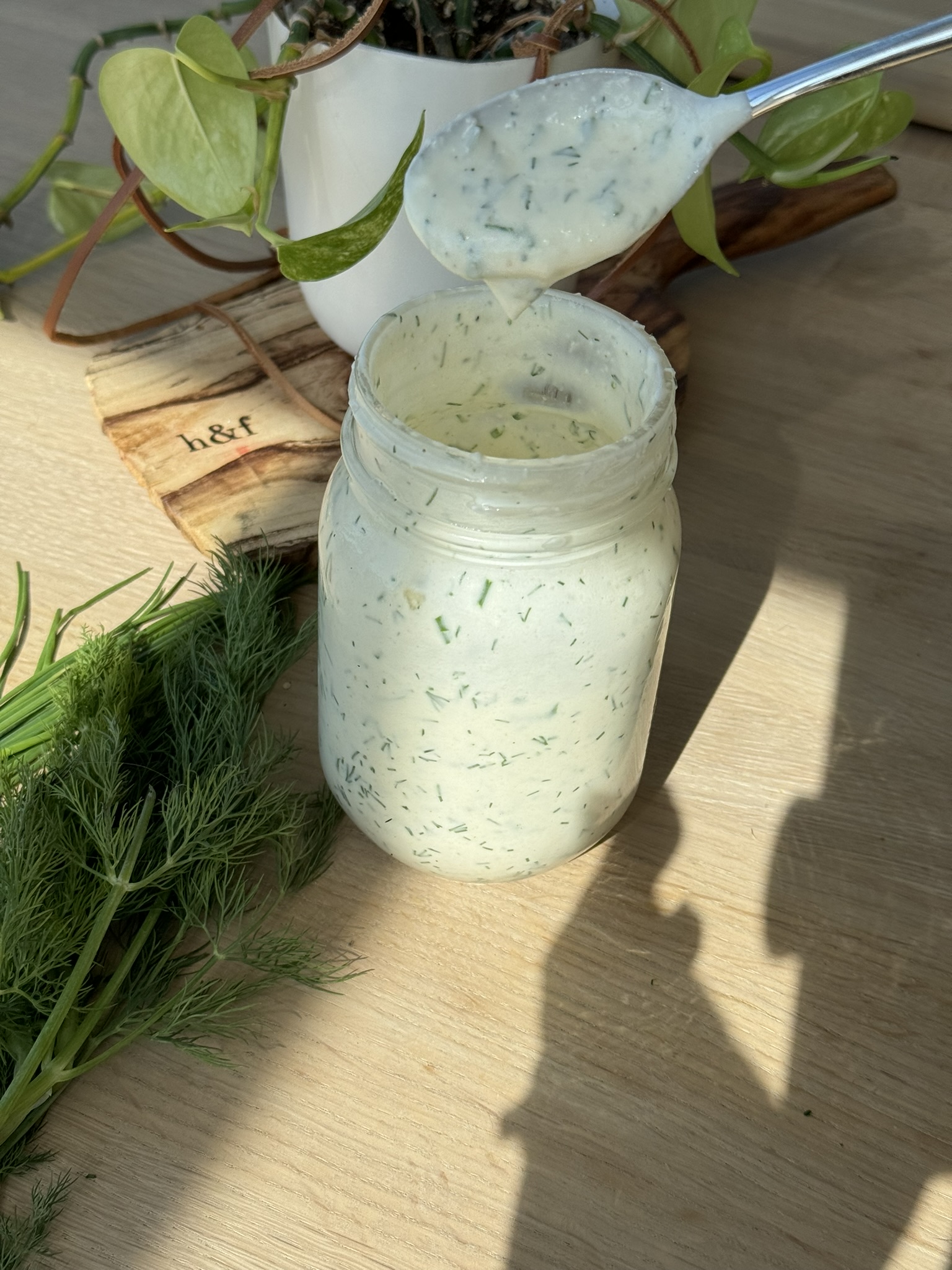 Homemade Healthier Ranch Dressing