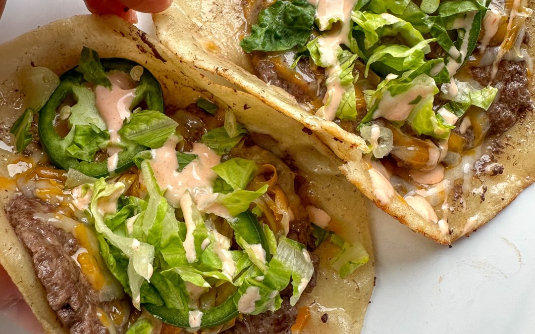 Smashed Cheeseburger Tacos