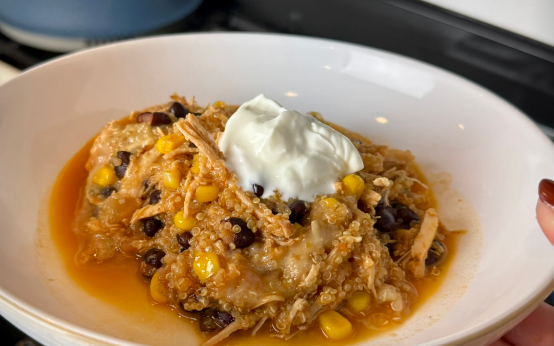 salsa chicken quinoa skillet