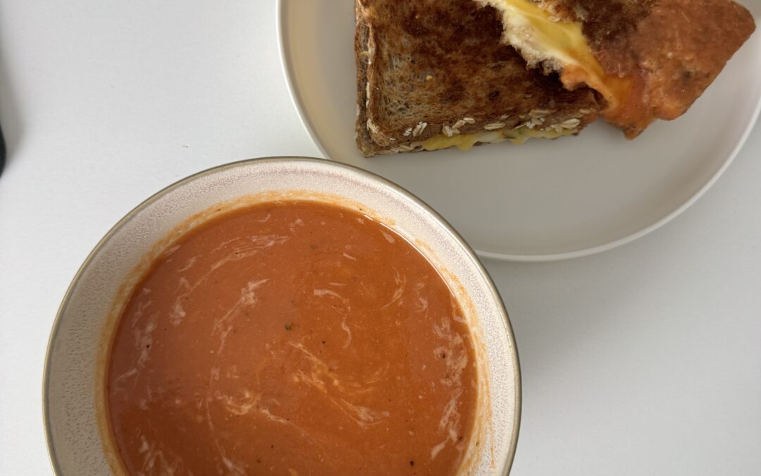 Pantry tomato soup with beans