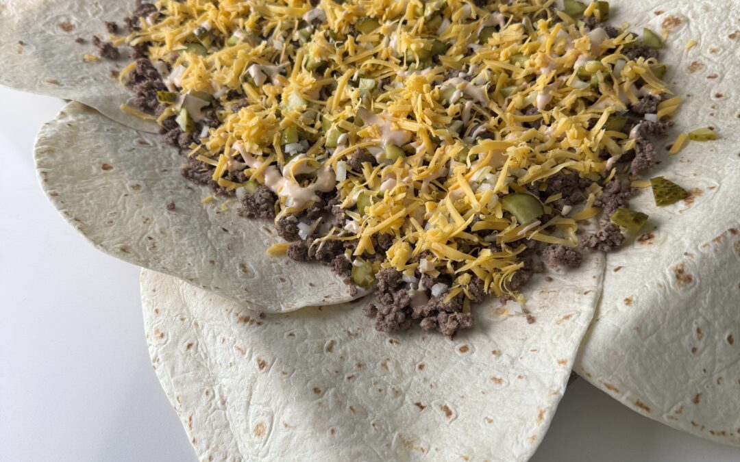 Sheet Pan Big Mac Quesadilla