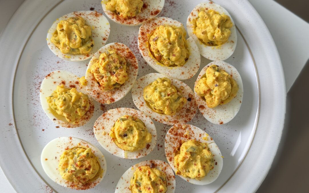 Dill Pickle Deviled Eggs