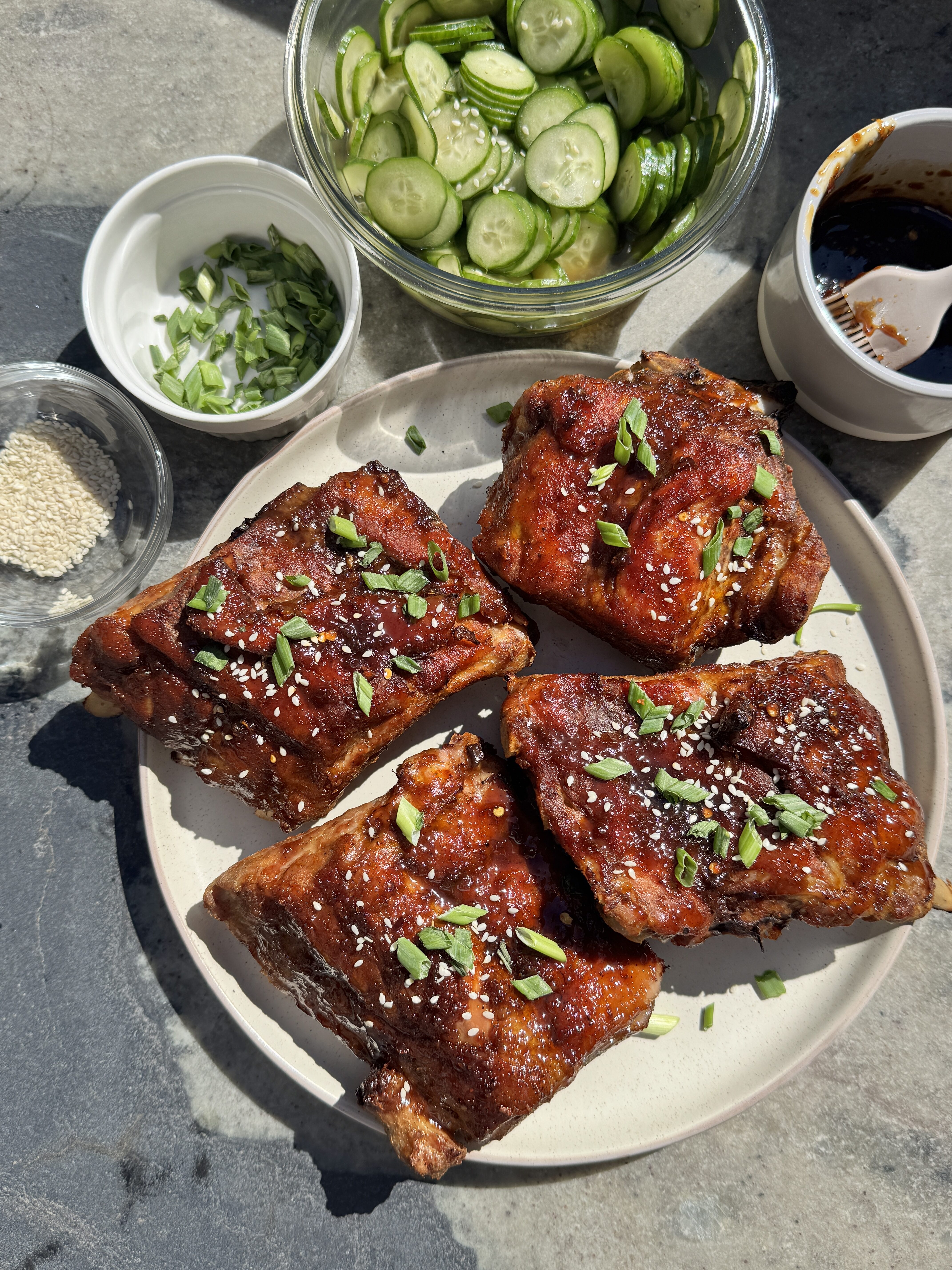 Sticky Honey Garlic Asian Ribs