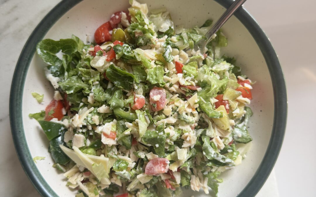Chopped Sub Salad (Easy 5-Minute Lunch)