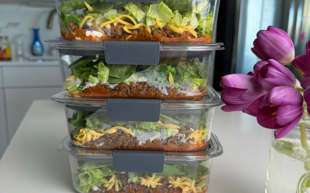 Easy Taco Salad Meal Prep (High Protein!)