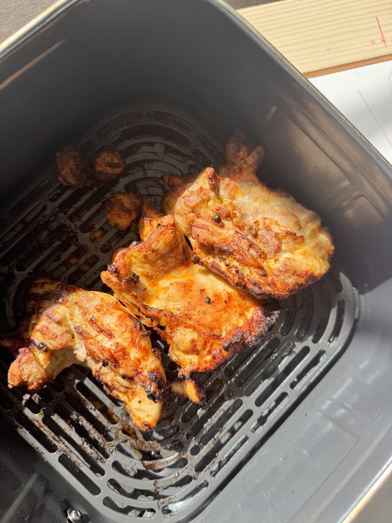 perfectly grilled marinated chicken thighs