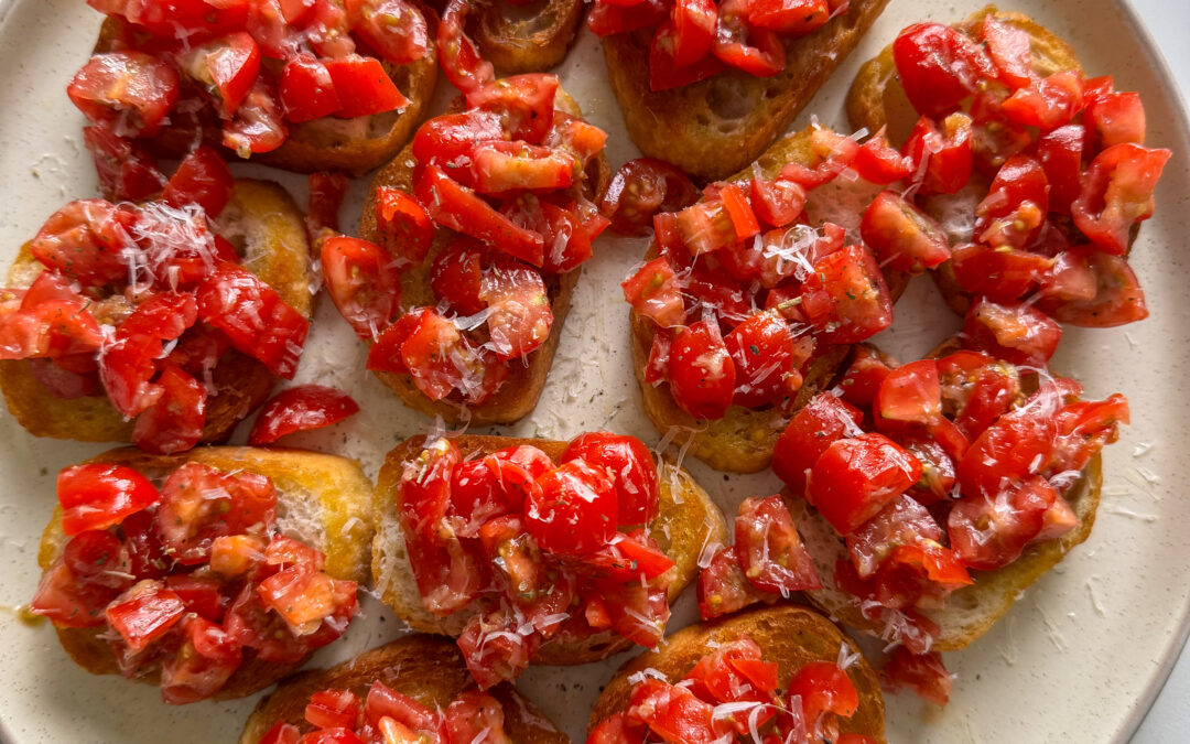 Simple Bruschetta (Easy Summer Appetizer)