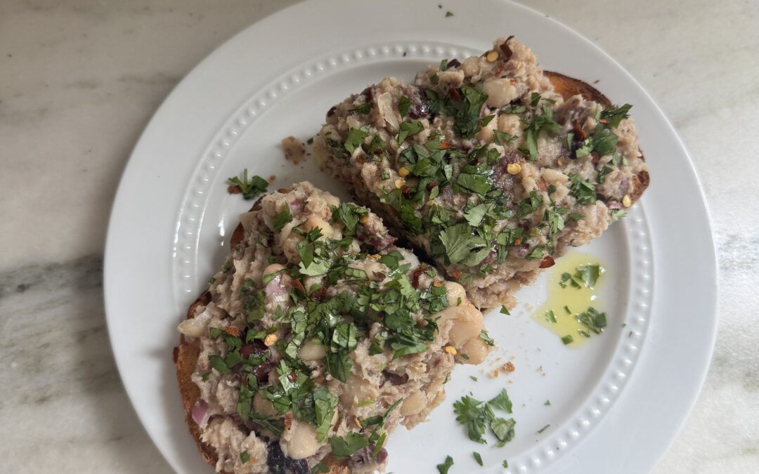 Mediterranean Sardine Toast (High Protein, 5 Minutes)