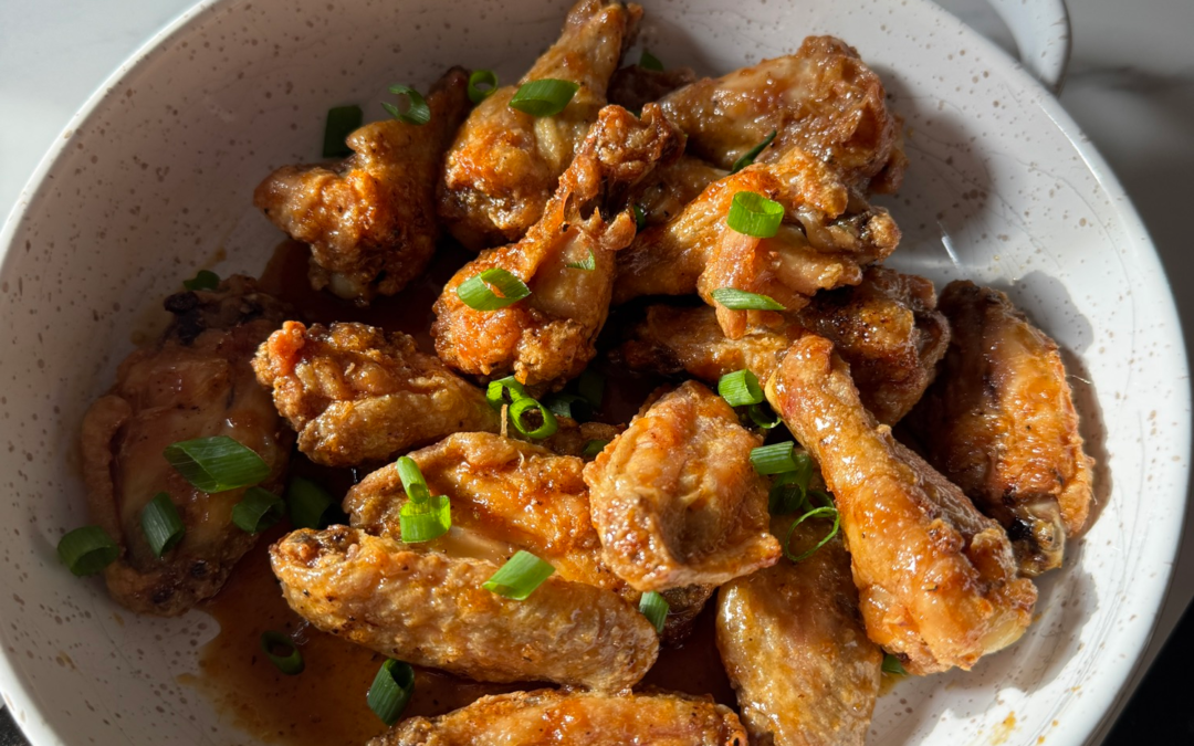Oven Baked Crispy Honey Garlic Wings