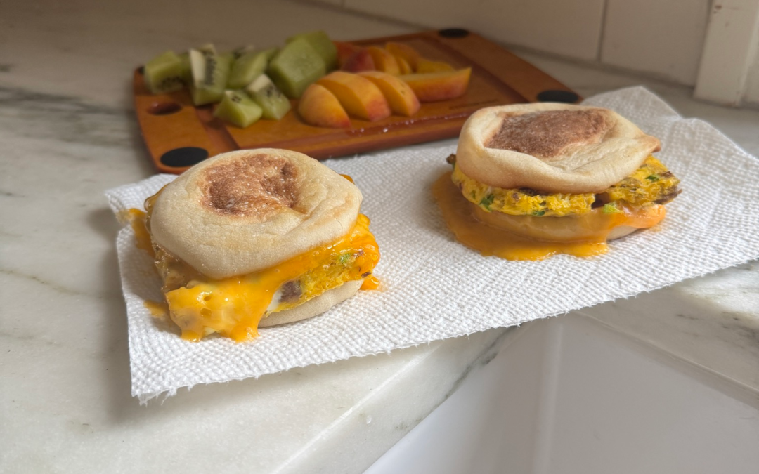 Sausage and Scallion Breakfast Sandwiches