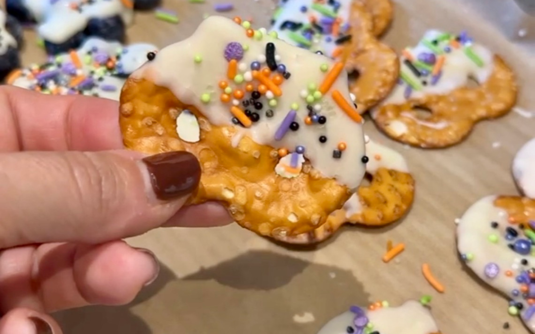 Blueberry and Pretzel Chocolates